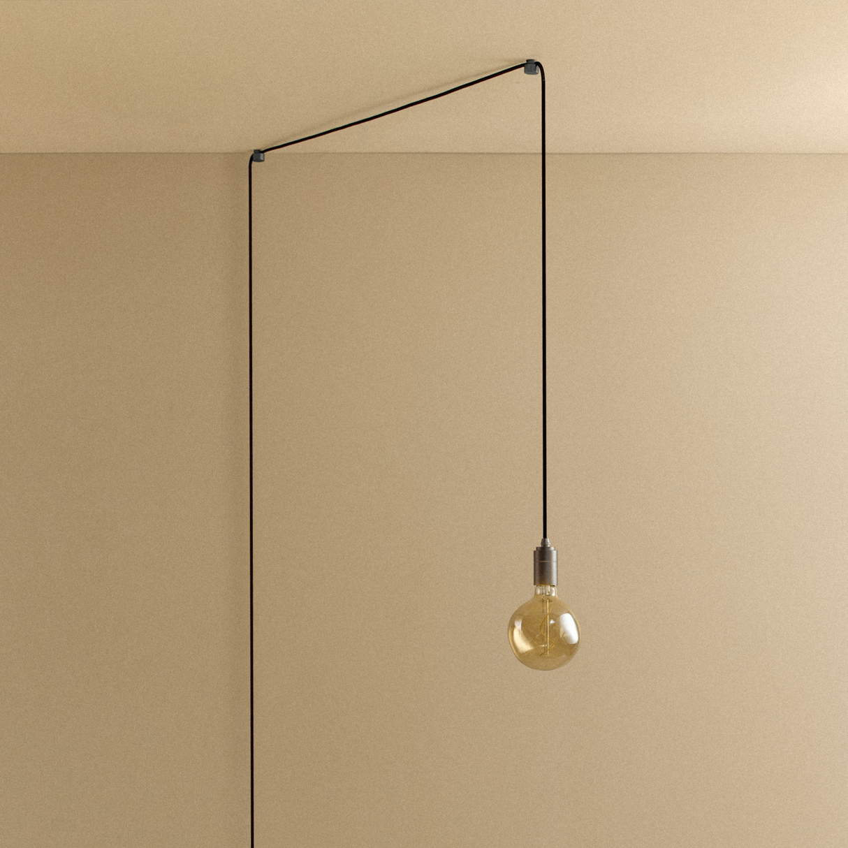Voronoi I Plug-In Pendant in Graphite