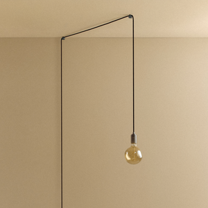 Voronoi I Plug-In Pendant in Graphite