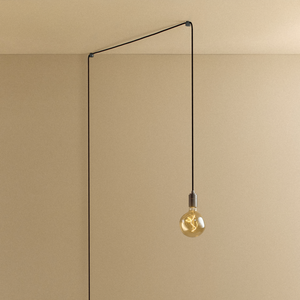 Voronoi I Plug-In Pendant in Graphite