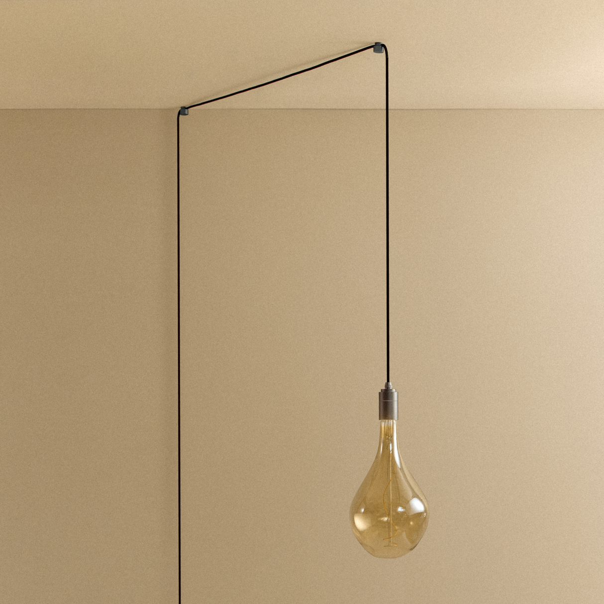 Voronoi III Plug-In Pendant in Graphite