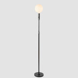 Poise Adjustable Floor Lamp in Graphite + Sphere V