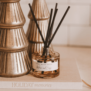 Warm and Cozy Tinted Glass Jar Reed Diffuser
