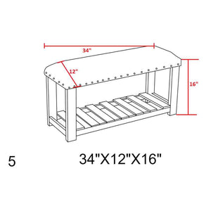 Lengau Medium Gray Bench