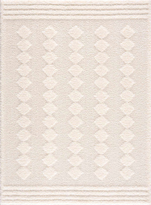 Hija Cream High-Low Area Rug