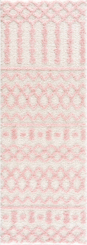 Darva Pink Plush Area Carpet