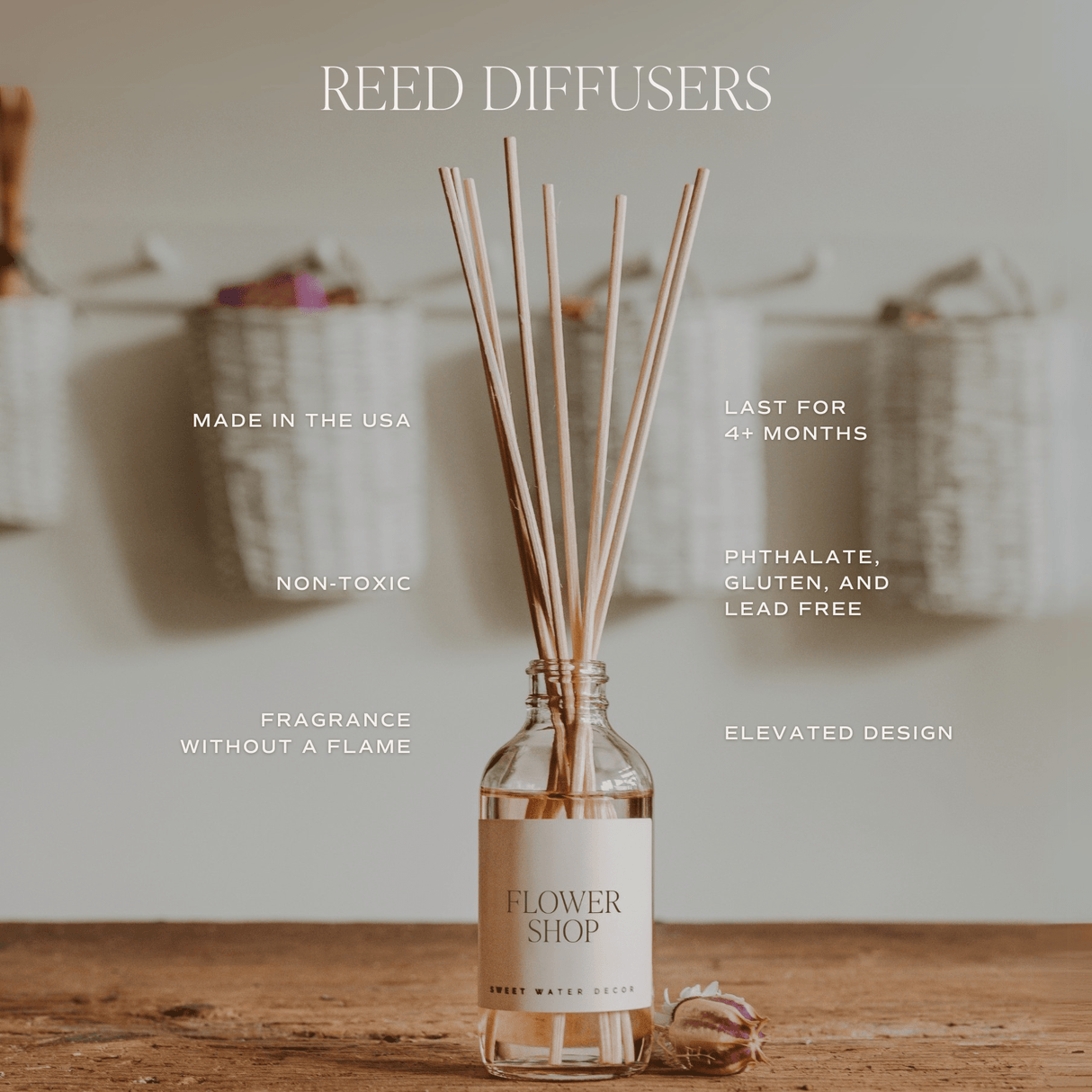 Cashmere and Vanilla Clear Reed Diffuser