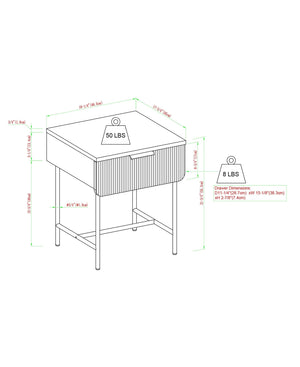 Reema Scandinavian Side Table