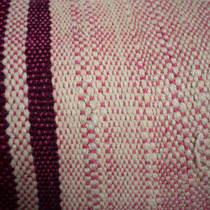 Reversible Woven and Velvet Lumbar Pillow