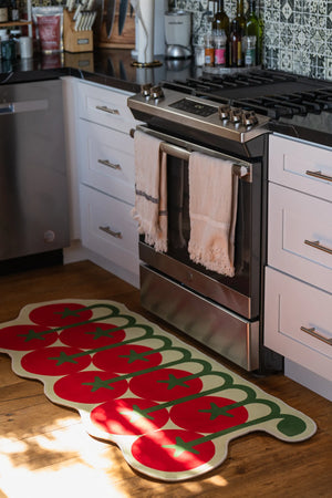 Irregular Tomato Runner Rug by Johann Banta
