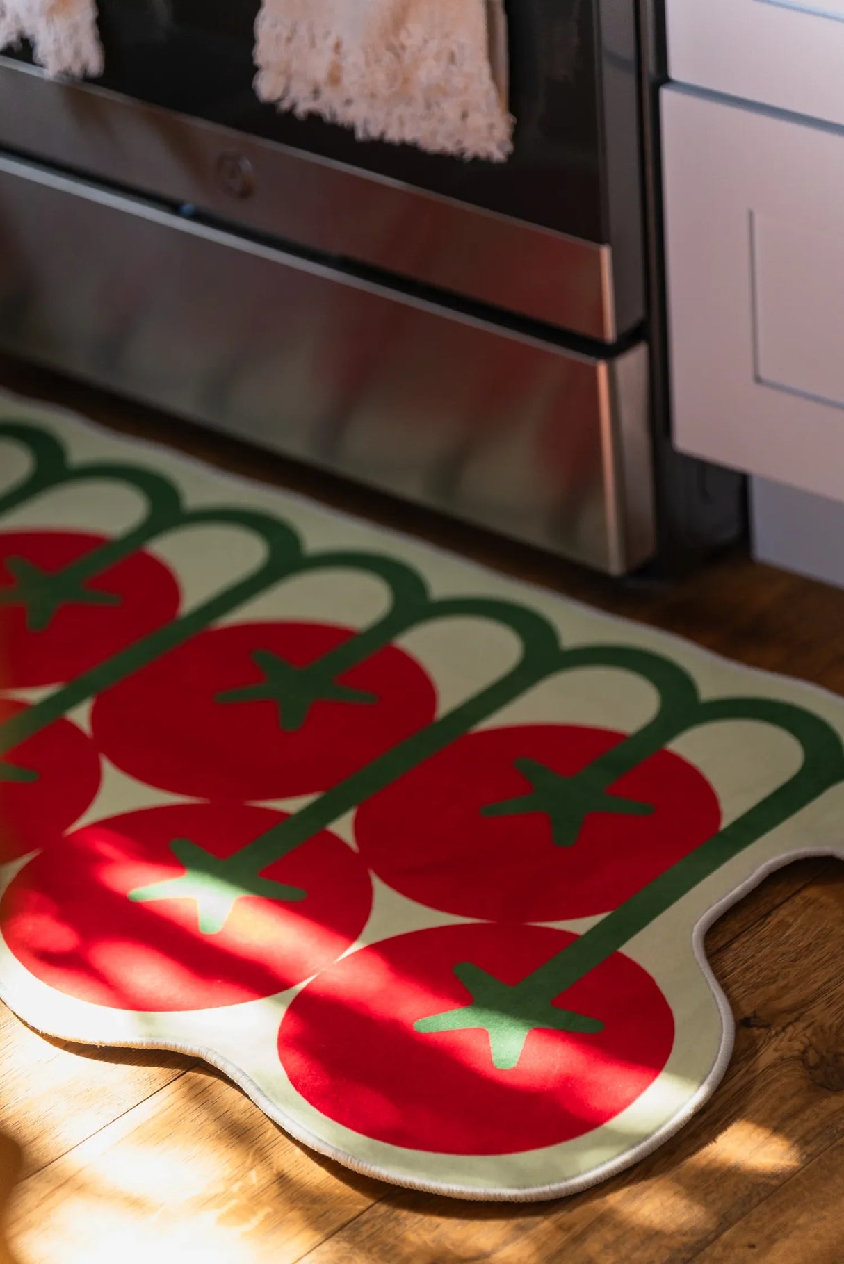 Irregular Tomato Runner Rug by Johann Banta