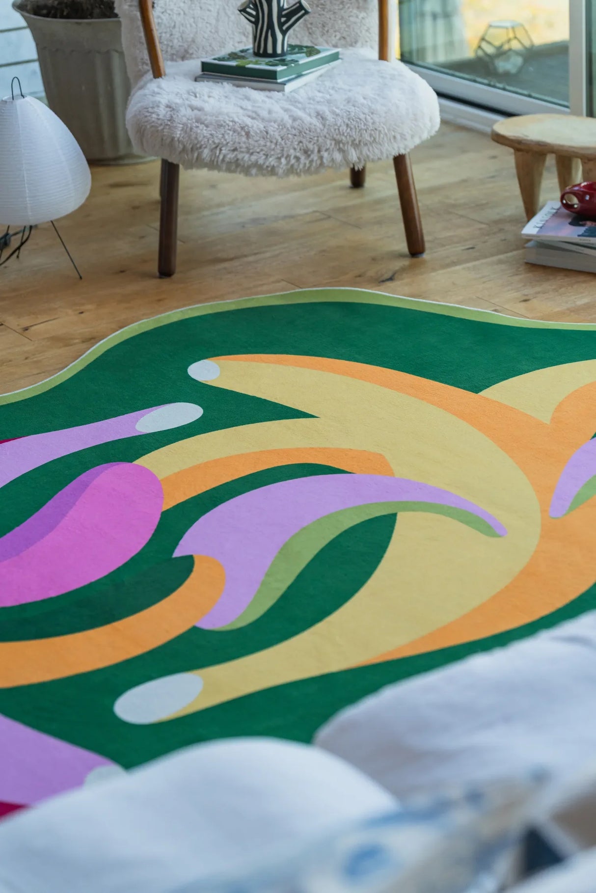 Funky Dancing Bananas Rug by Maggie Stephenson