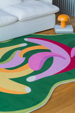 Funky Dancing Bananas Rug by Maggie Stephenson