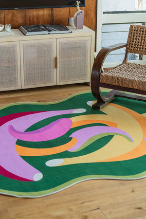 Funky Dancing Bananas Rug by Maggie Stephenson