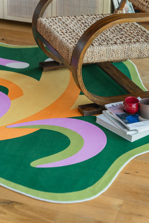 Funky Dancing Bananas Rug by Maggie Stephenson