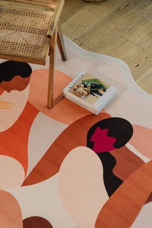 Odd Shaped Terrasun Community Earth Rug by Maggie Stephenson