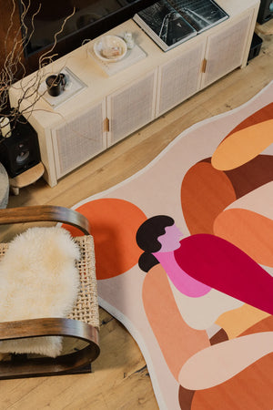 Odd Shaped Terrasun Community Earth Rug by Maggie Stephenson