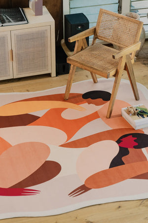 Odd Shaped Terrasun Community Earth Rug by Maggie Stephenson