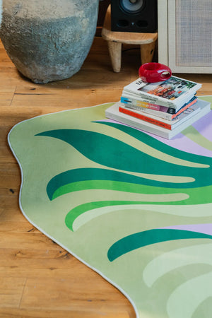 Irregular Botanical Leaves Rug by Maggie Stephenson