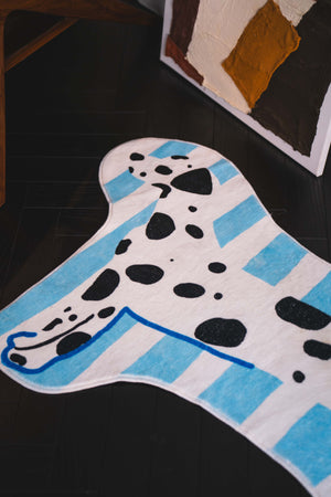 Irregular Shaped Dog Runner Rug by Lu Yang