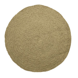 Natural Round Braided Jute Rug