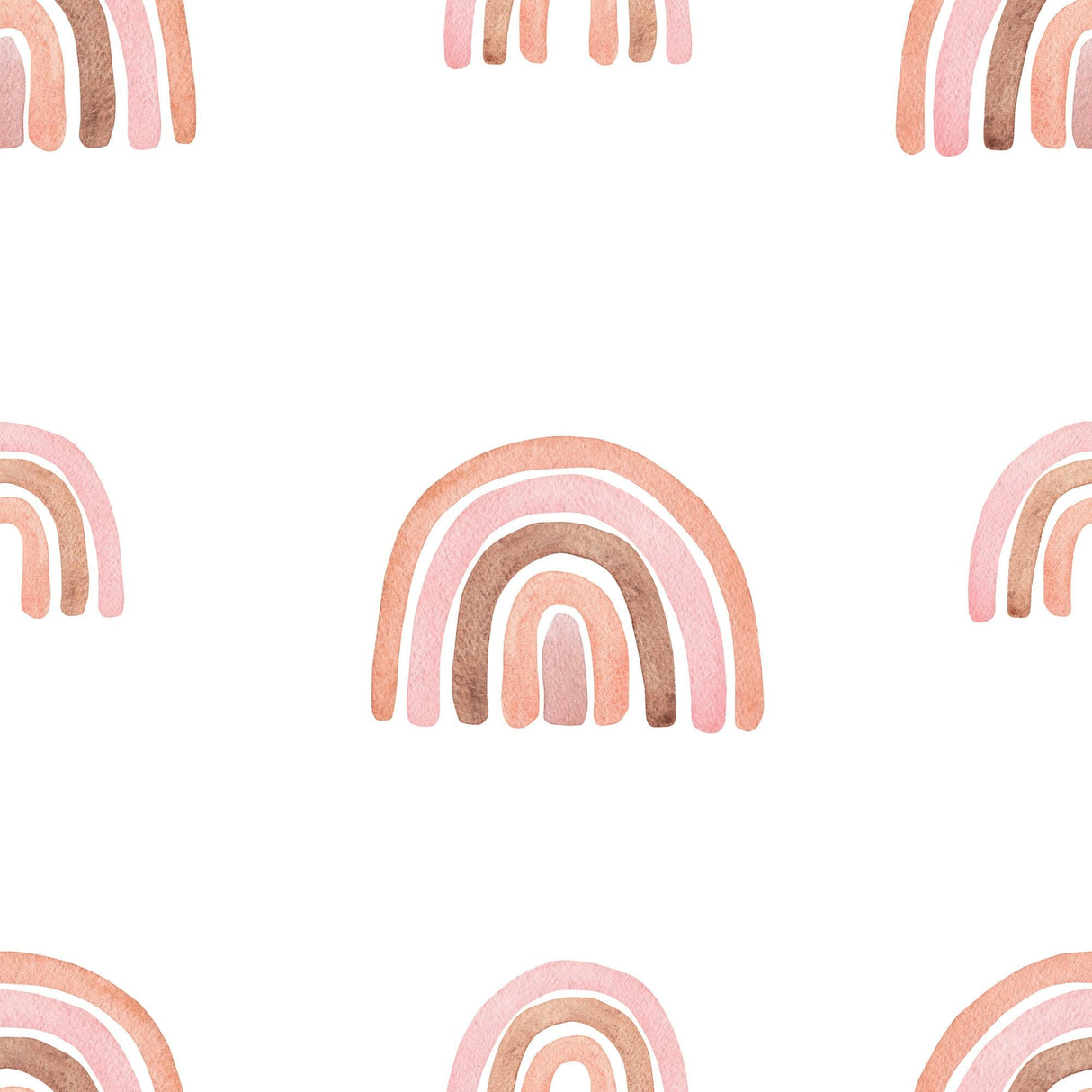 Pastel Boho Rainbow Peel and Stick Wallpaper | Girls Room Wall Decor
