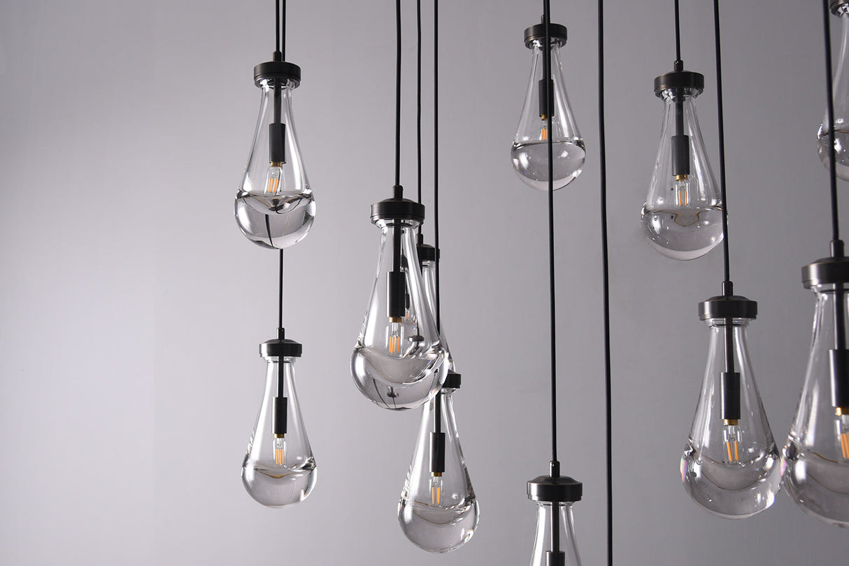 Raindrop Linear Chandelier