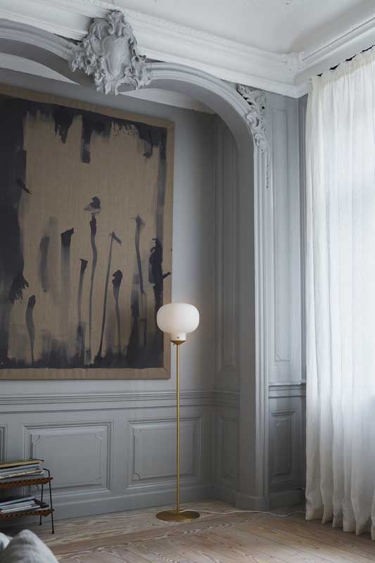 Raito Glass Globe Floor Lamp