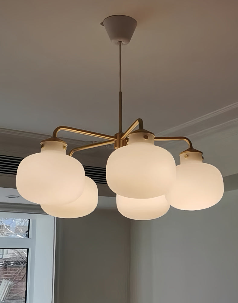 Raito Glass Globe Pendant Chandelier