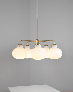 Raito Glass Globe Pendant Chandelier