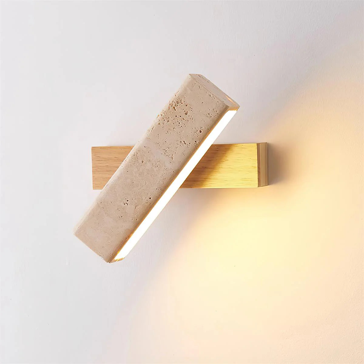 Rectangle Tonya Travertine Wall Lamp