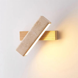Rectangle Tonya Travertine Wall Lamp