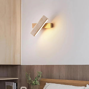 Rectangle Tonya Travertine Wall Lamp