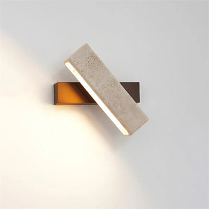 Rectangle Tonya Travertine Wall Lamp
