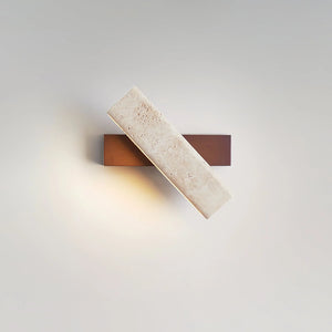 Rectangle Tonya Travertine Wall Lamp