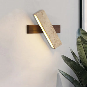Rectangle Tonya Travertine Wall Lamp