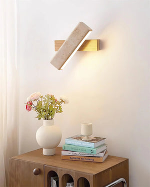 Rectangle Tonya Travertine Wall Lamp