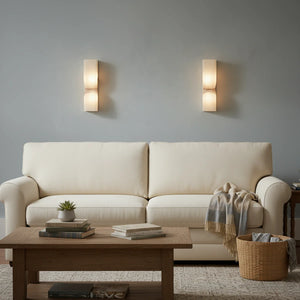 Rectangular Alabaster Essence Wall Sconce