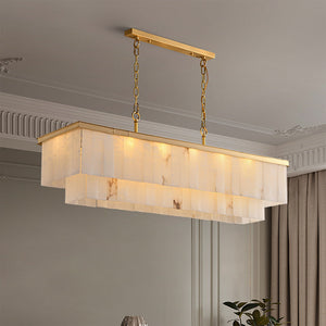 Rectangular Alabaster Chandelier