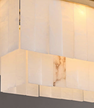 Rectangular Alabaster Chandelier