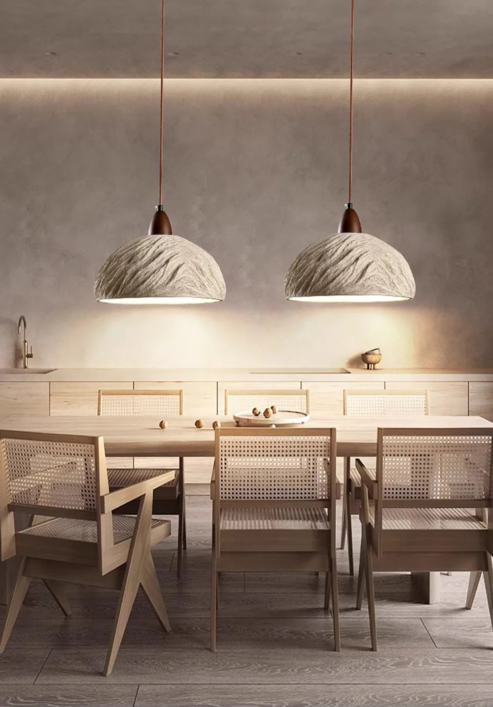 Retro Cement Round Pendant Lamp