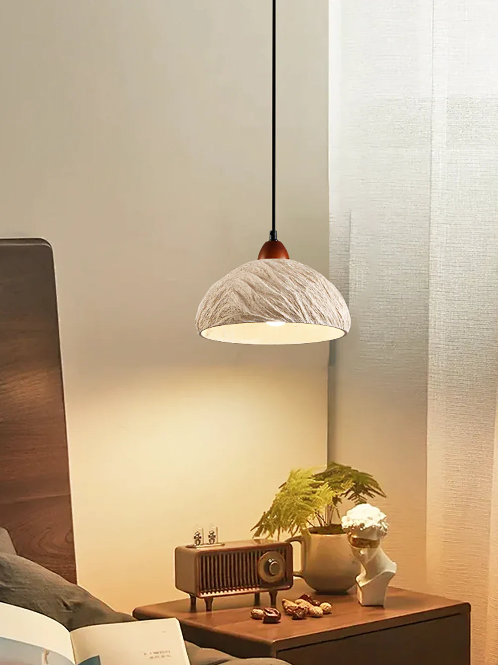 Retro Cement Round Pendant Lamp