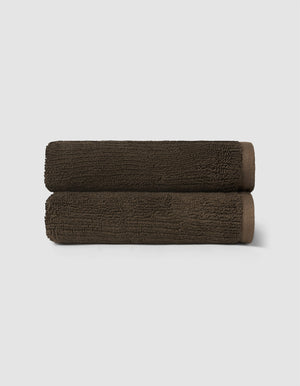 Ribbed Terry Bath Towel Set
