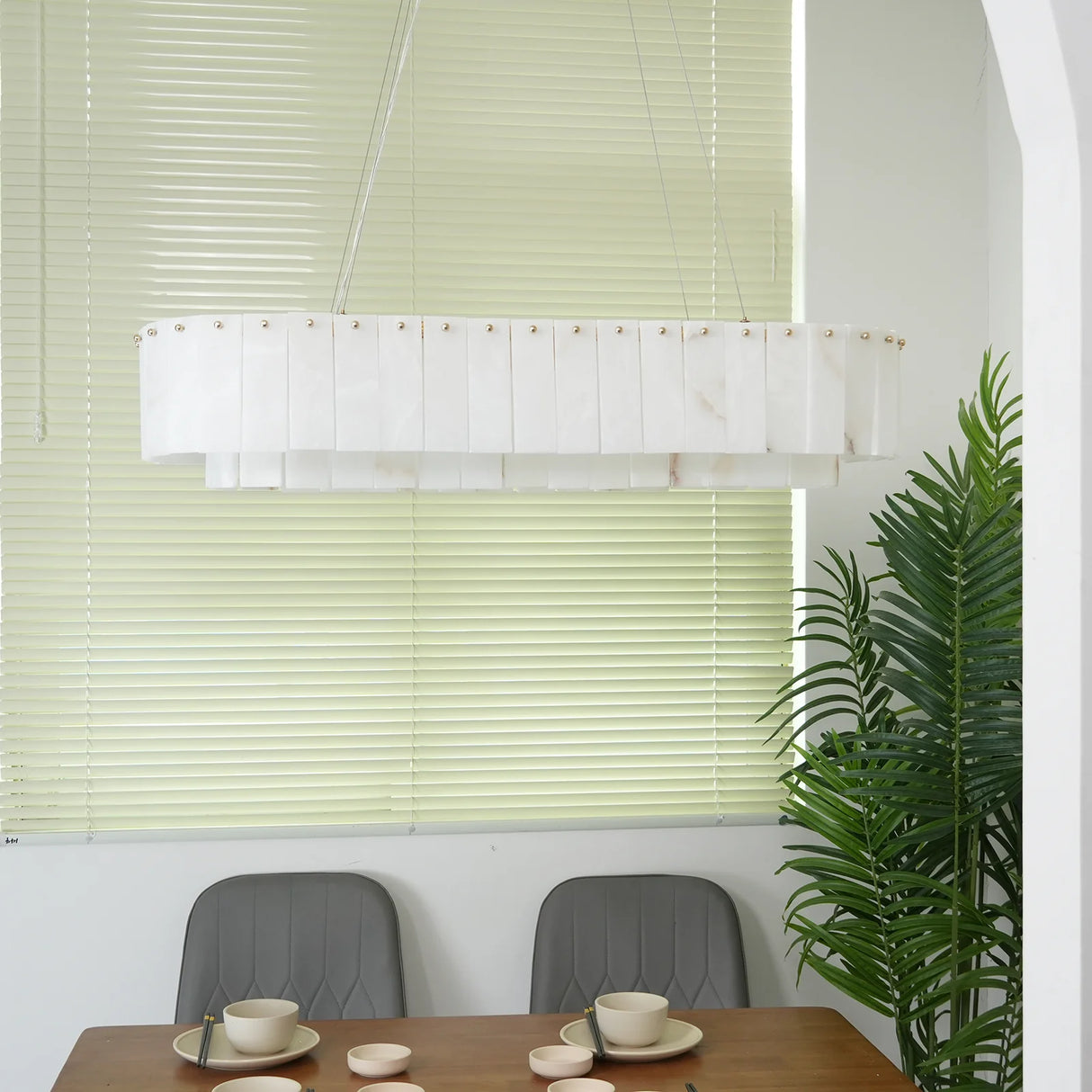 Rock Alabaster Chandelier