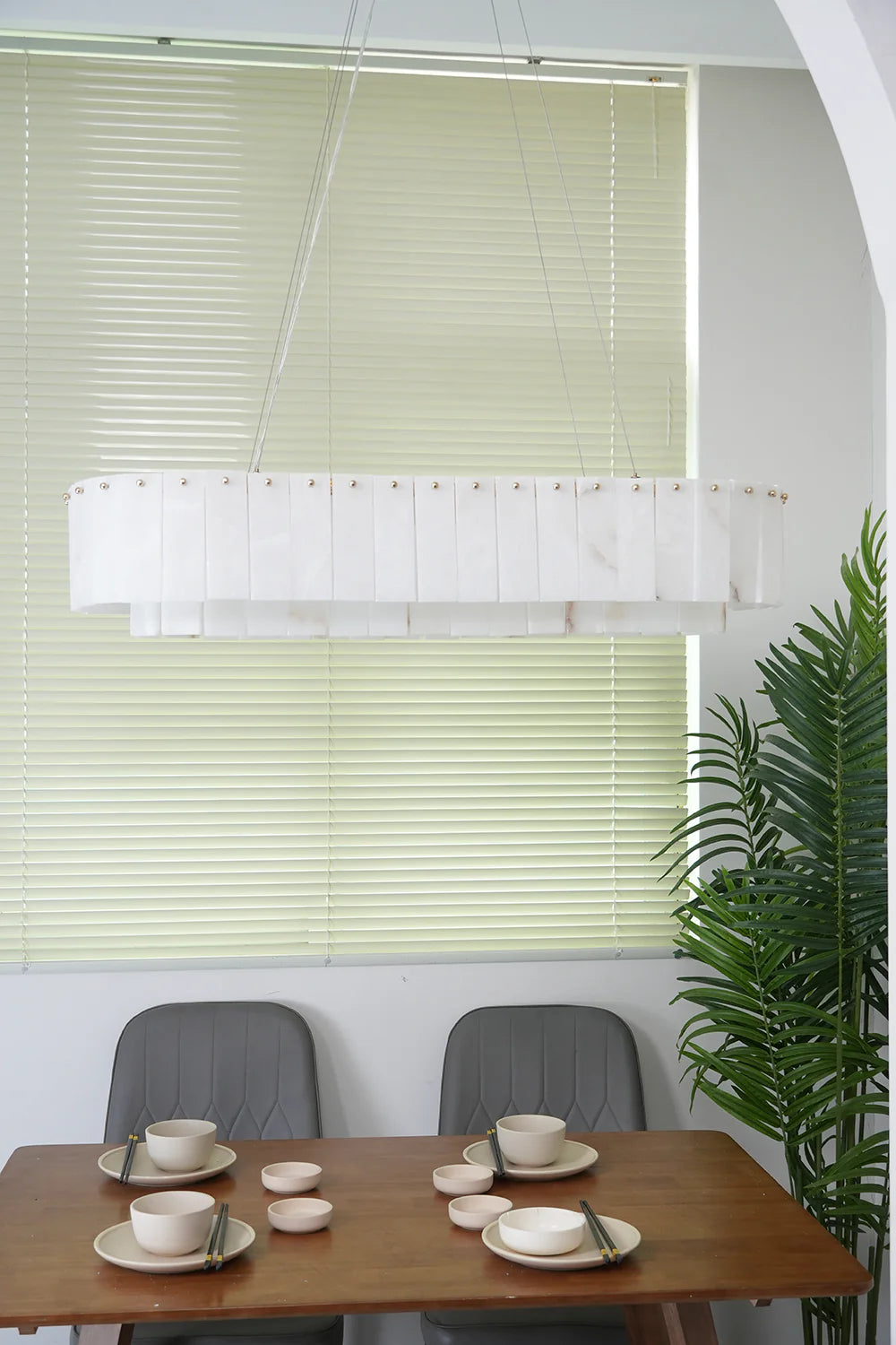 Rock Alabaster Chandelier