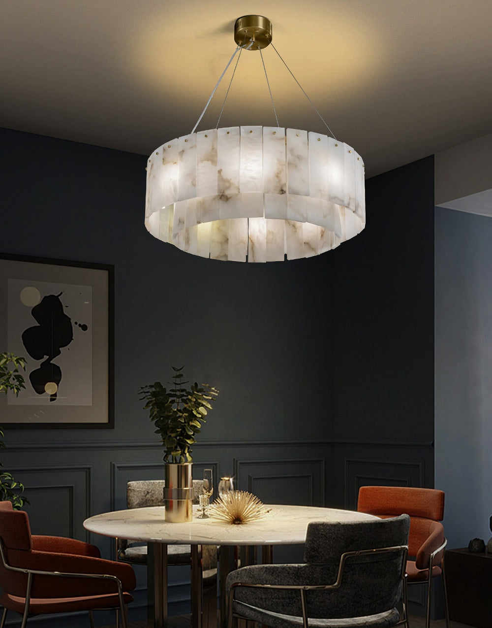 Rock Alabaster Chandelier