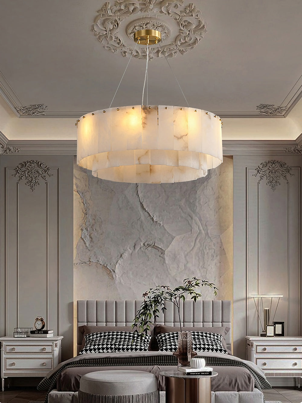 Rock Alabaster Chandelier