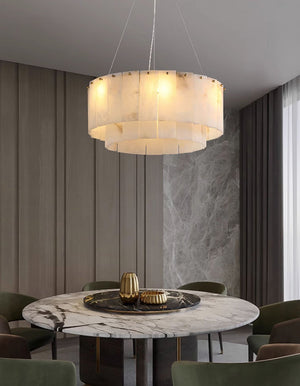 Rock Alabaster Chandelier