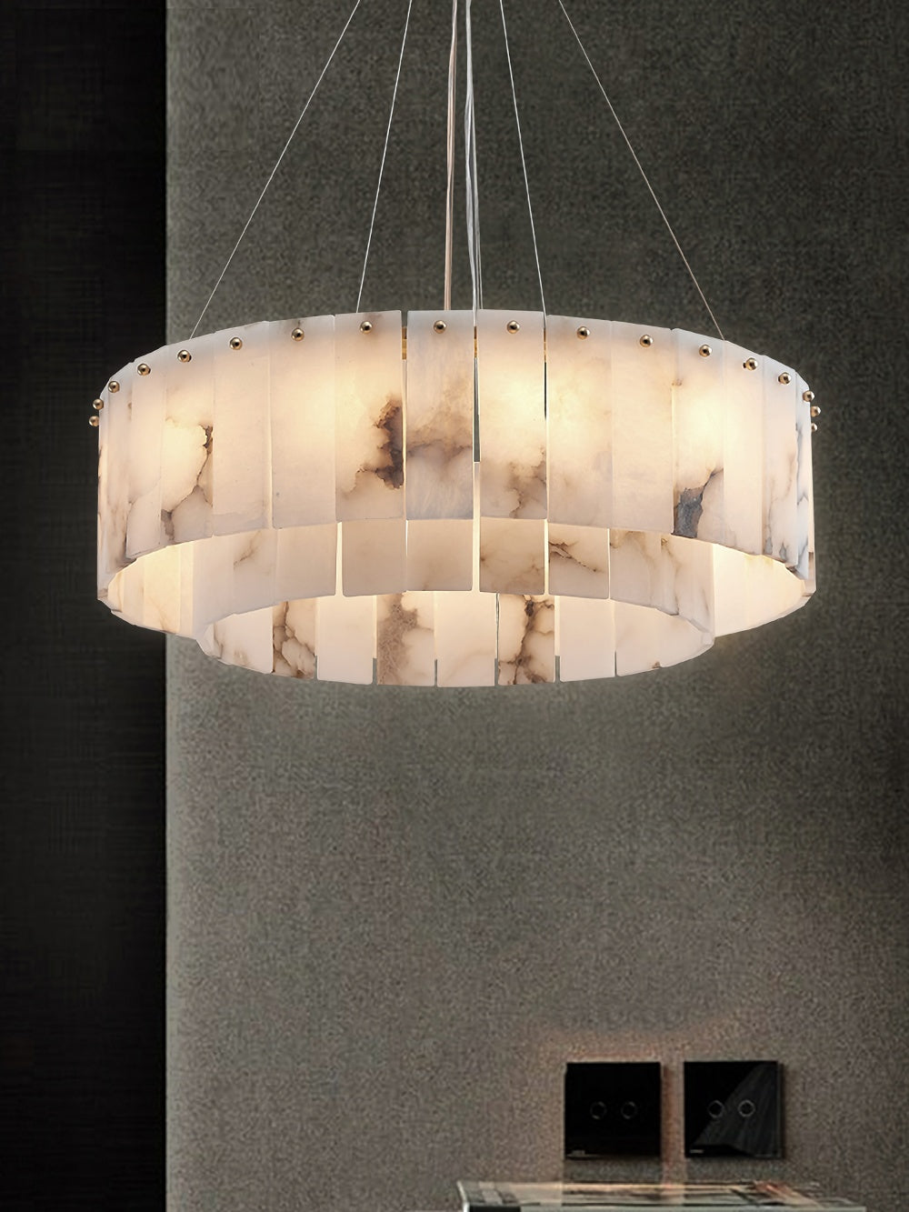 Rock Alabaster Chandelier