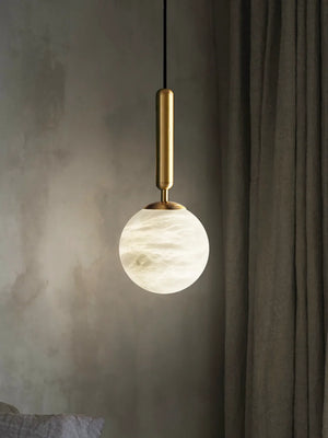 Round Bosso Alabaster Pendant Lamp
