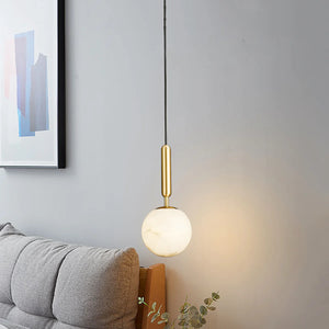 Round Bosso Alabaster Pendant Lamp